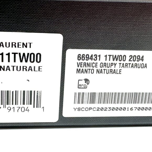 Saint Laurent YSL Tribute 85 Leopard Tartaruga Patent Mule Sandals Heels - Picture 16 of 16